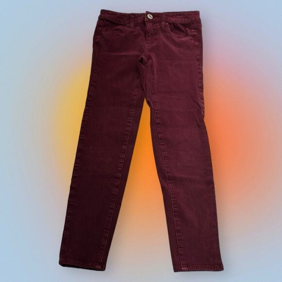 AMERICAN EAGLE Women’s 0 Short Burgundy Super Stretch Jeggings - Picture 3 of 4